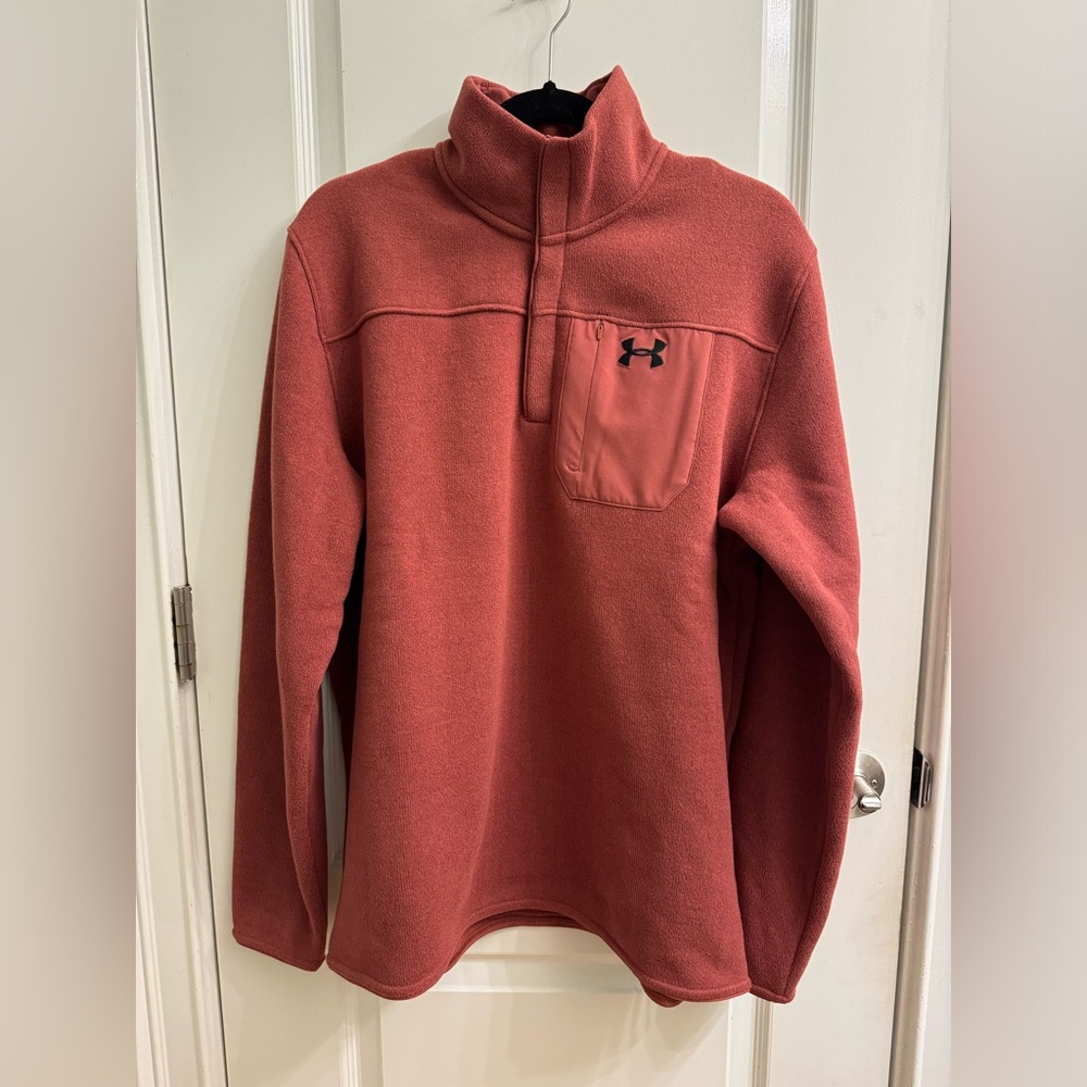 Under Armour Men’s Coldgear 1/4 snap button pullover